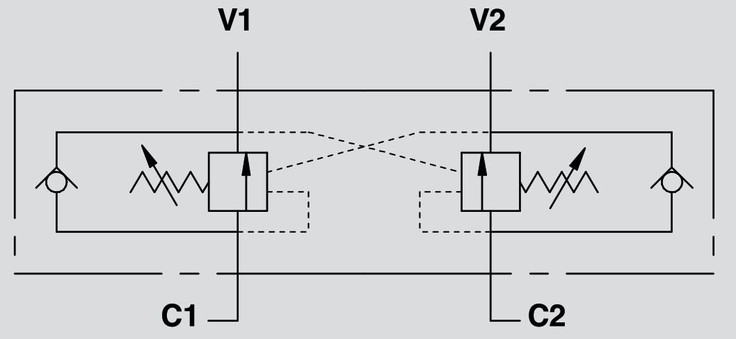 VBCD DE FL Serisi İkiz Yük Tutma Valfleri - Görsel 2